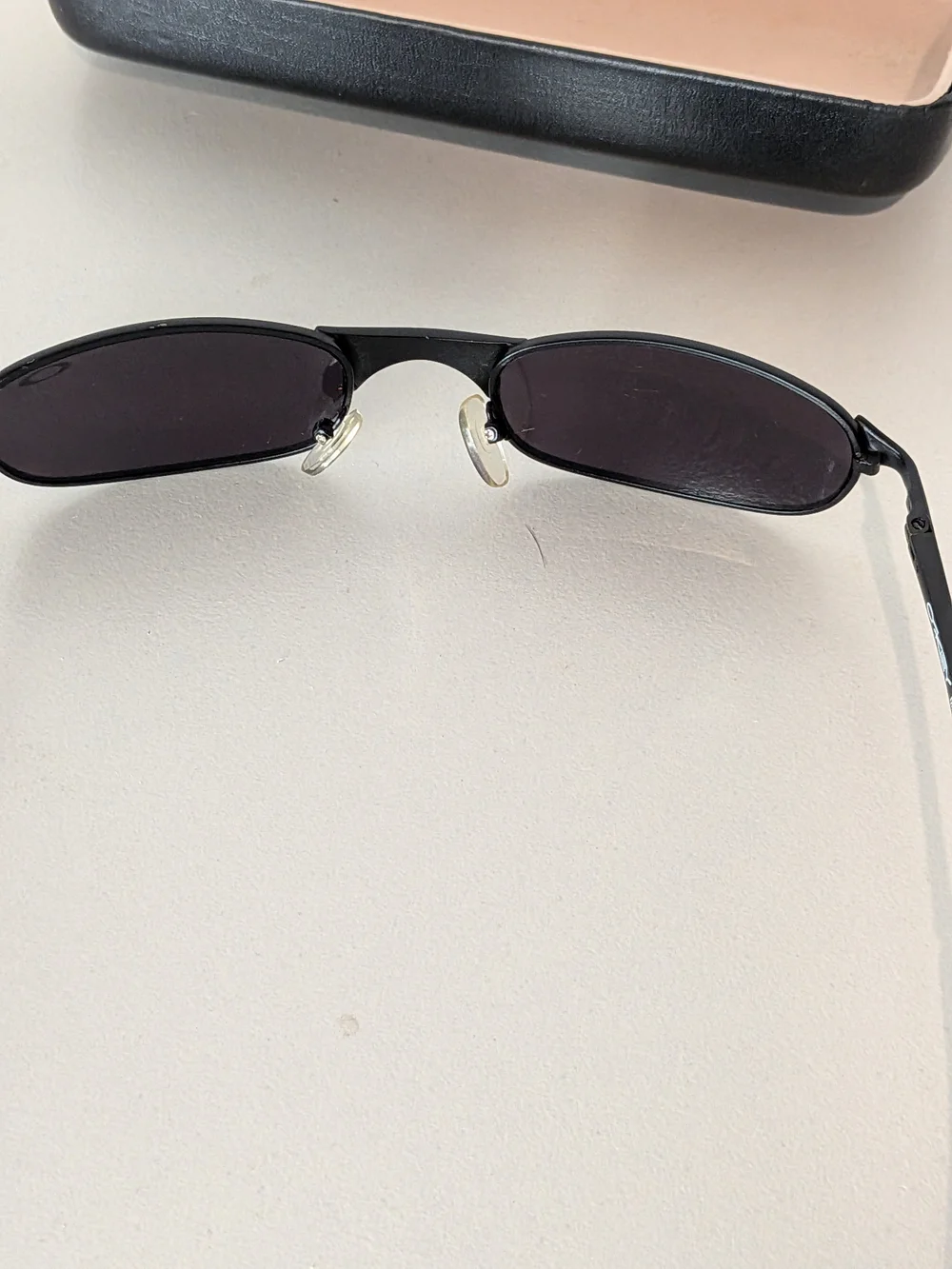 Vintage Oakley Sado SAD0346 Sunglasses Black Made USA Y2K w/ Original Case